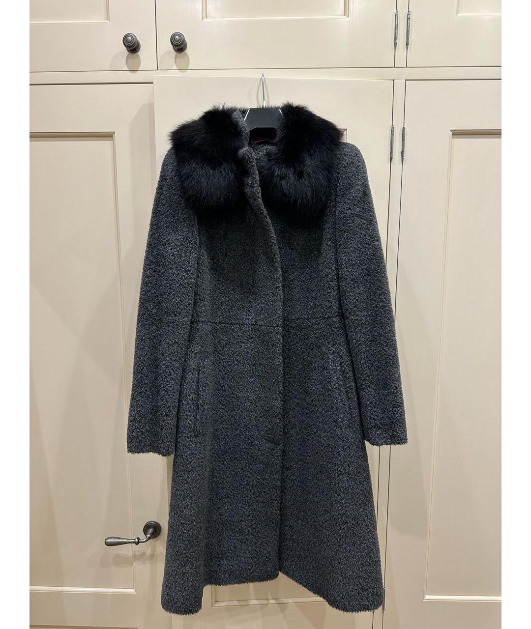 MAX MARA STUDIO Антрацитовое пальто, фото 9