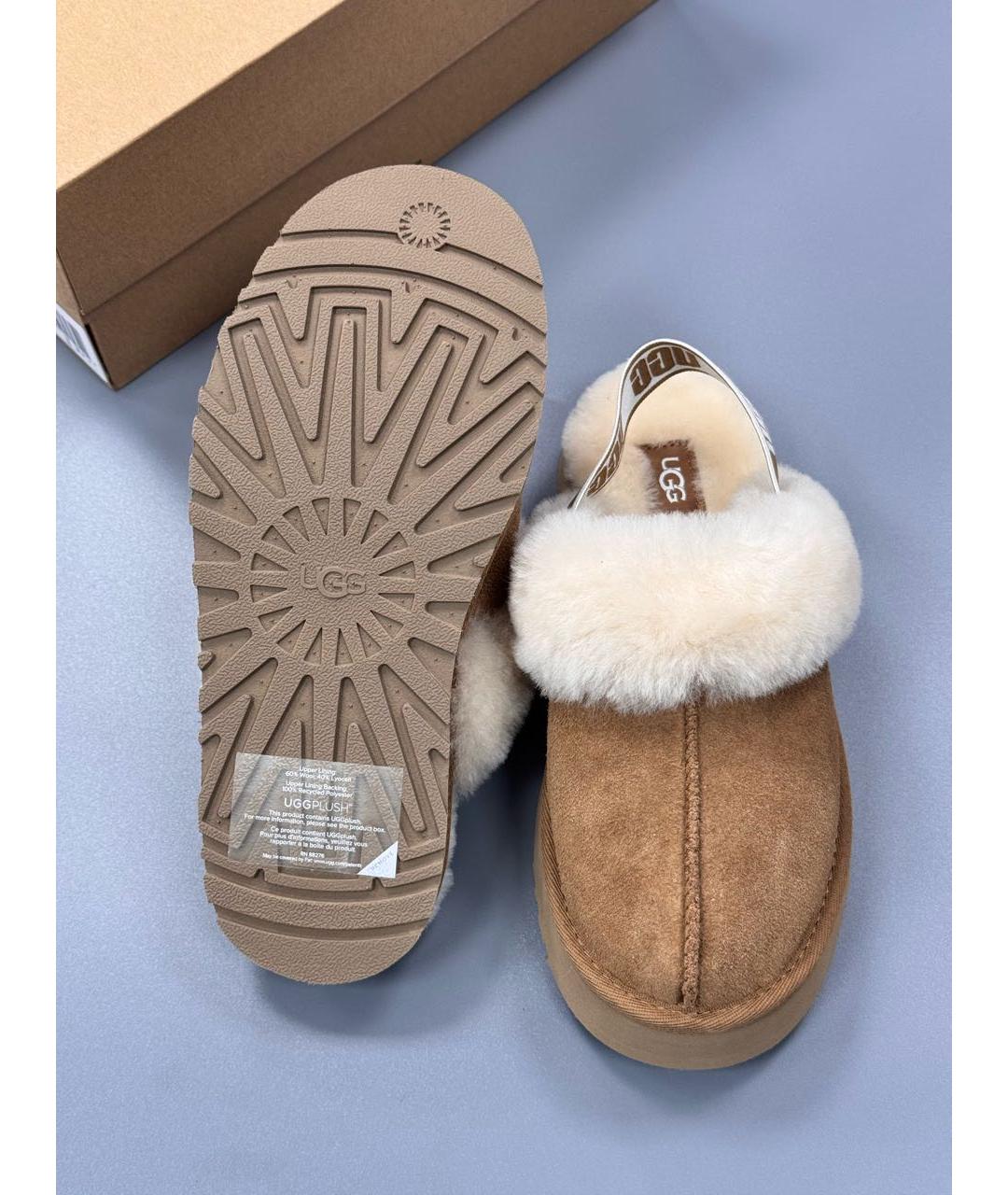 UGG AUSTRALIA Коричневые замшевые мюли, фото 7