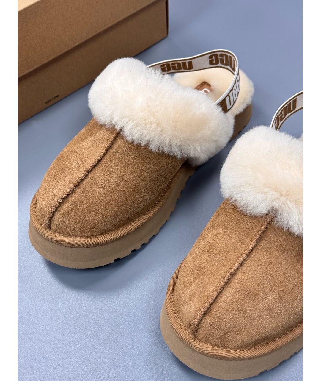 UGG AUSTRALIA Коричневые замшевые мюли, фото 4