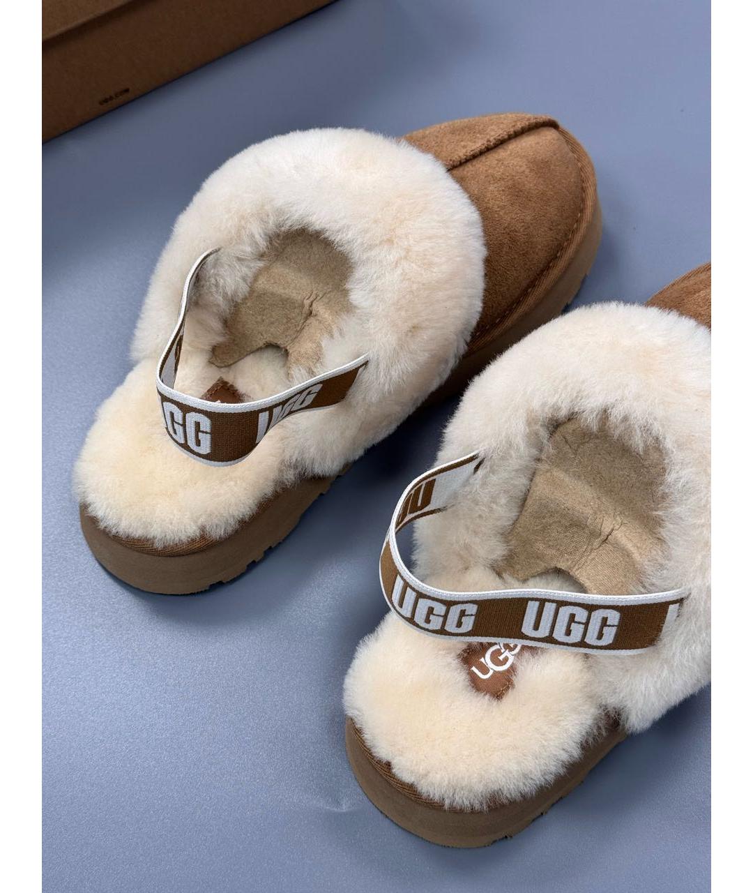 UGG AUSTRALIA Коричневые замшевые мюли, фото 6