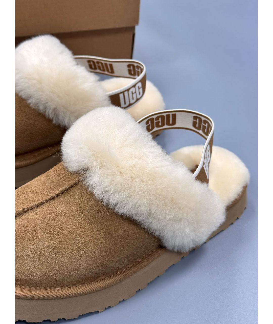 UGG AUSTRALIA Коричневые замшевые мюли, фото 5