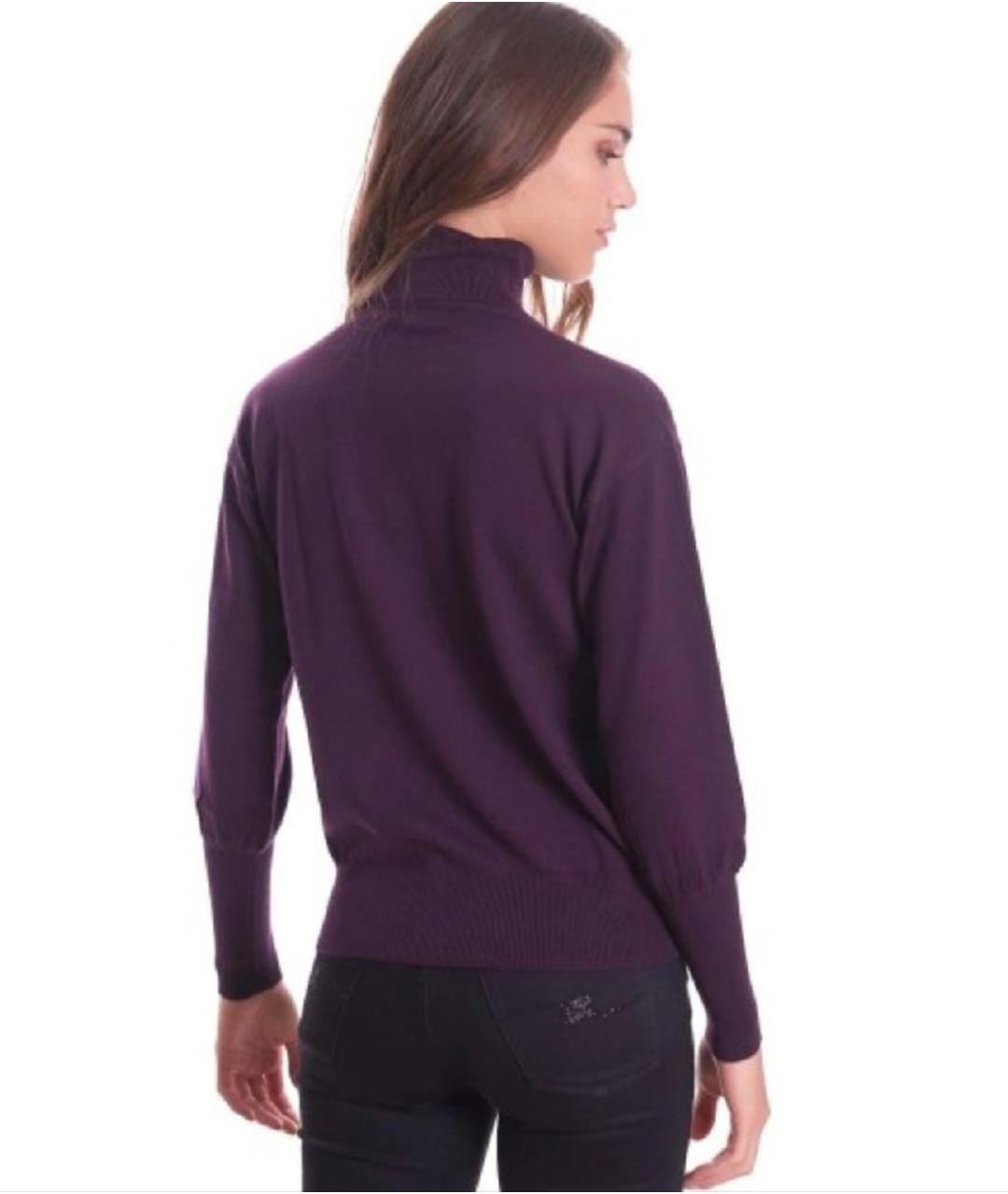 TRUSSARDI Бордовый шерстяной джемпер / свитер, фото 3