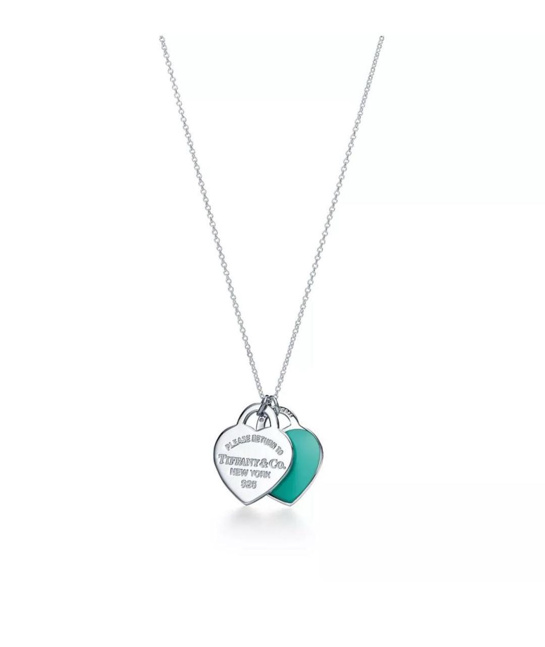 TIFFANY&CO Бирюзовое серебряное колье, фото 9