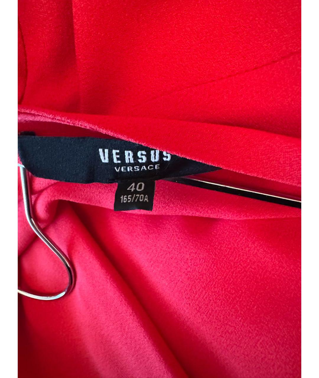 VERSUS VERSACE Коралловая юбка макси, фото 3