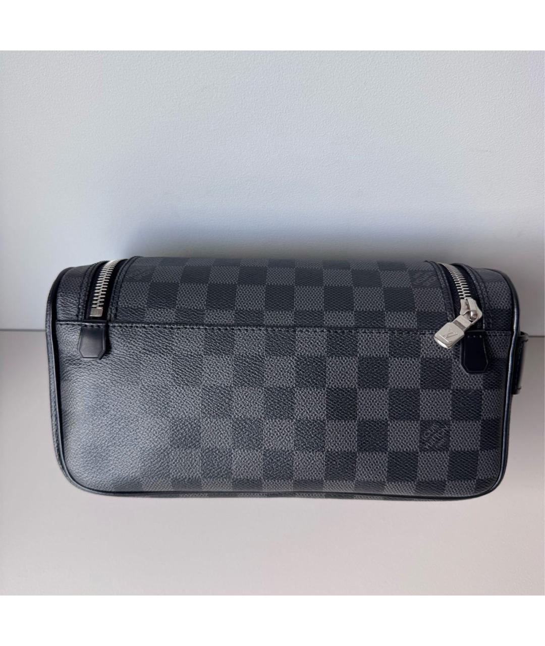 LOUIS VUITTON Черная барсетка, фото 4