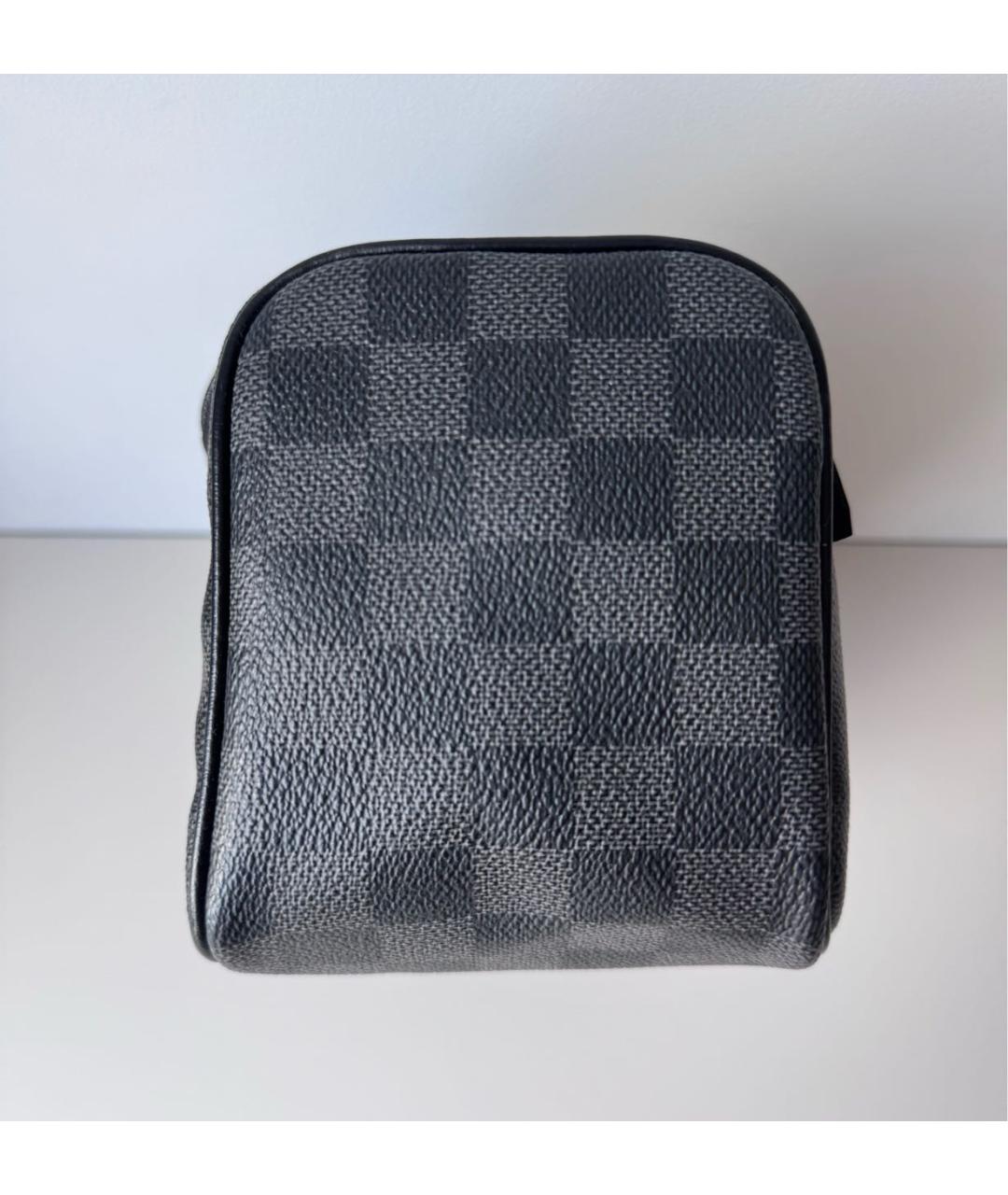 LOUIS VUITTON Черная барсетка, фото 5