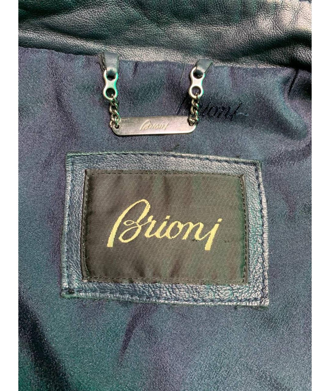 BRIONI Темно-синяя замшевая куртка, фото 3