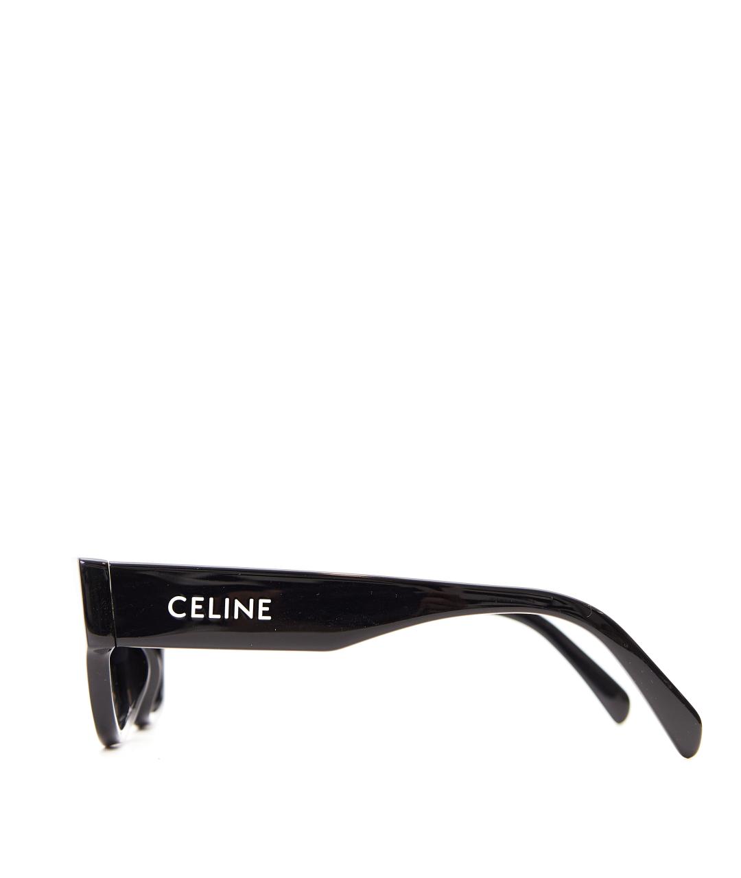 CELINE Черные пластиковые солнцезащитные очки, фото 4