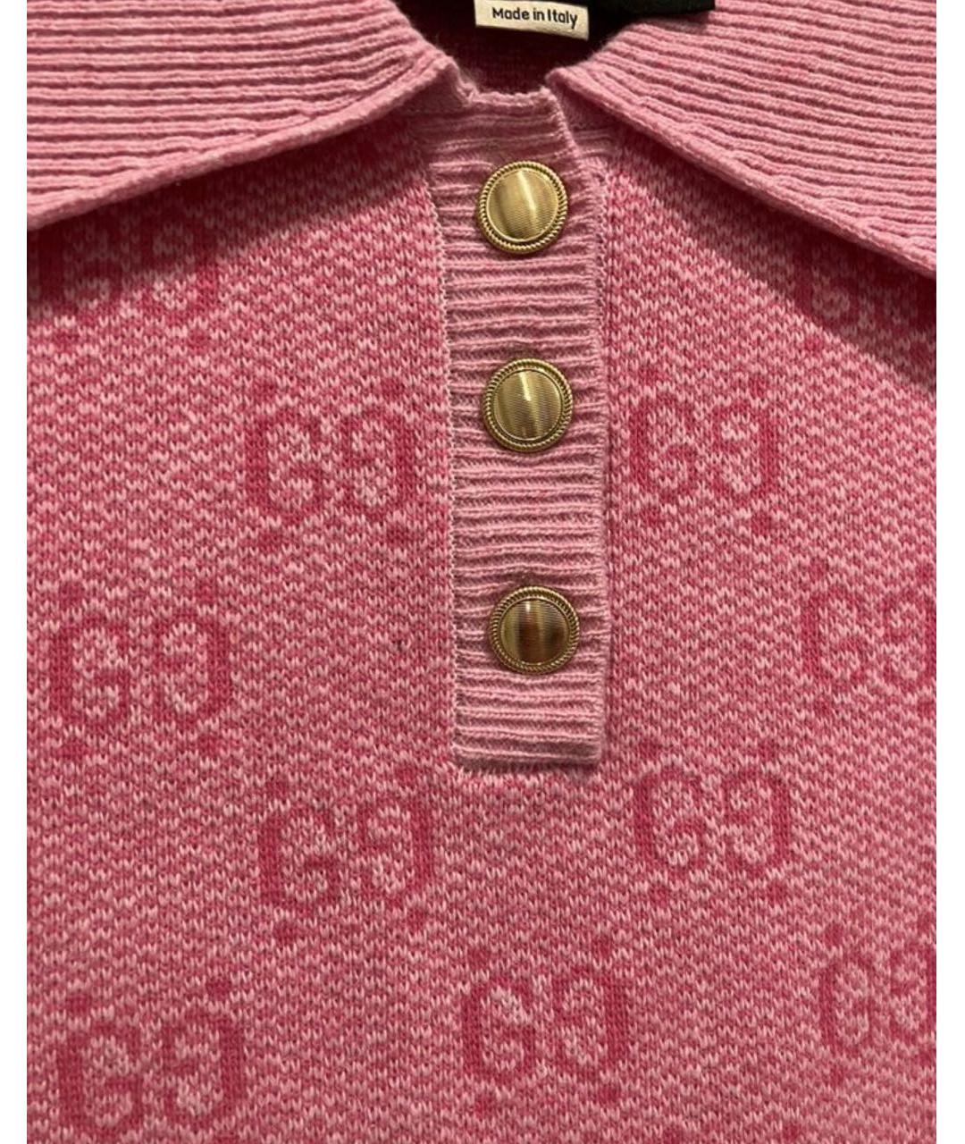 GUCCI Розовая футболка, фото 4