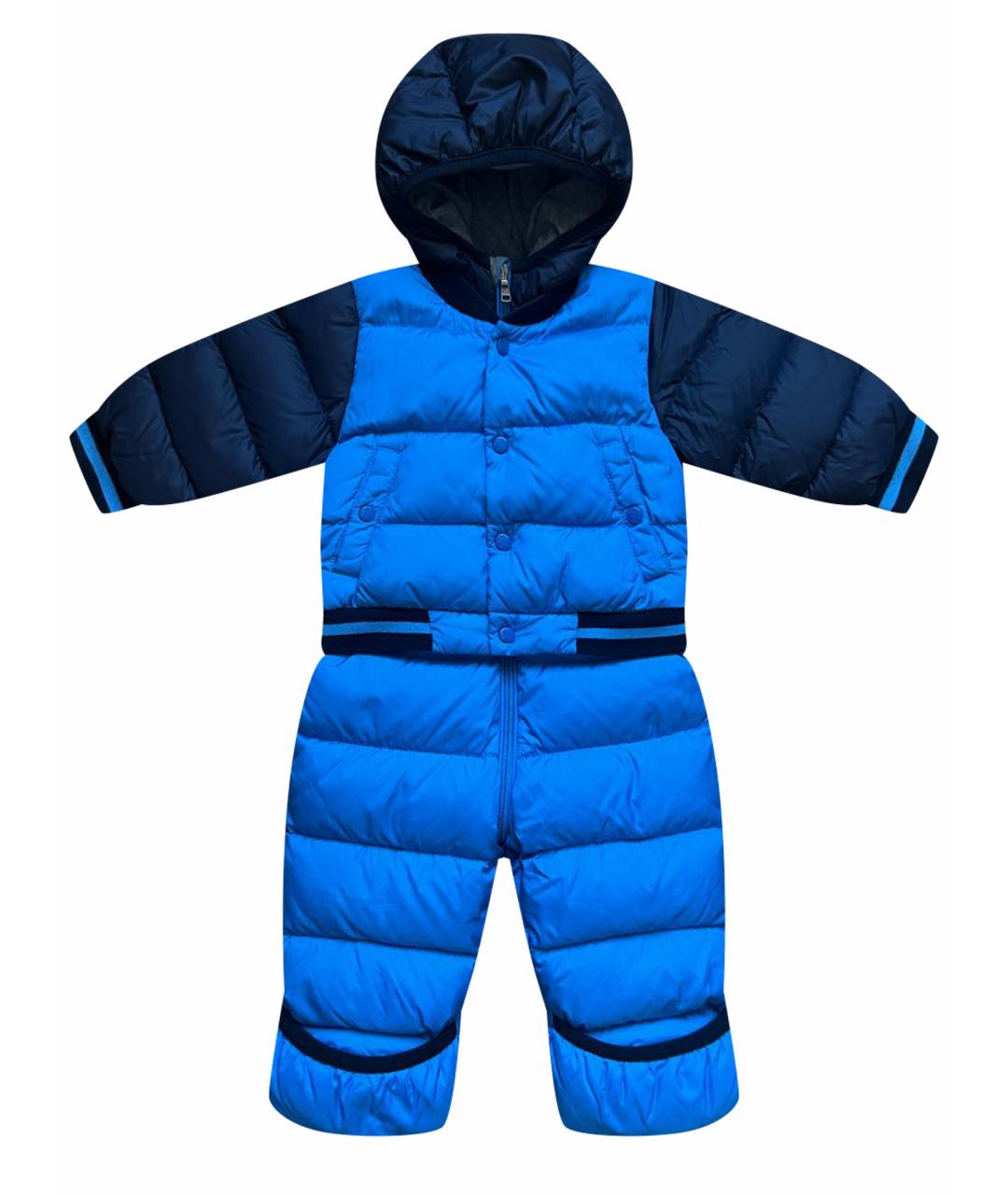 MONCLER KIDS Синий комбинезон, фото 1