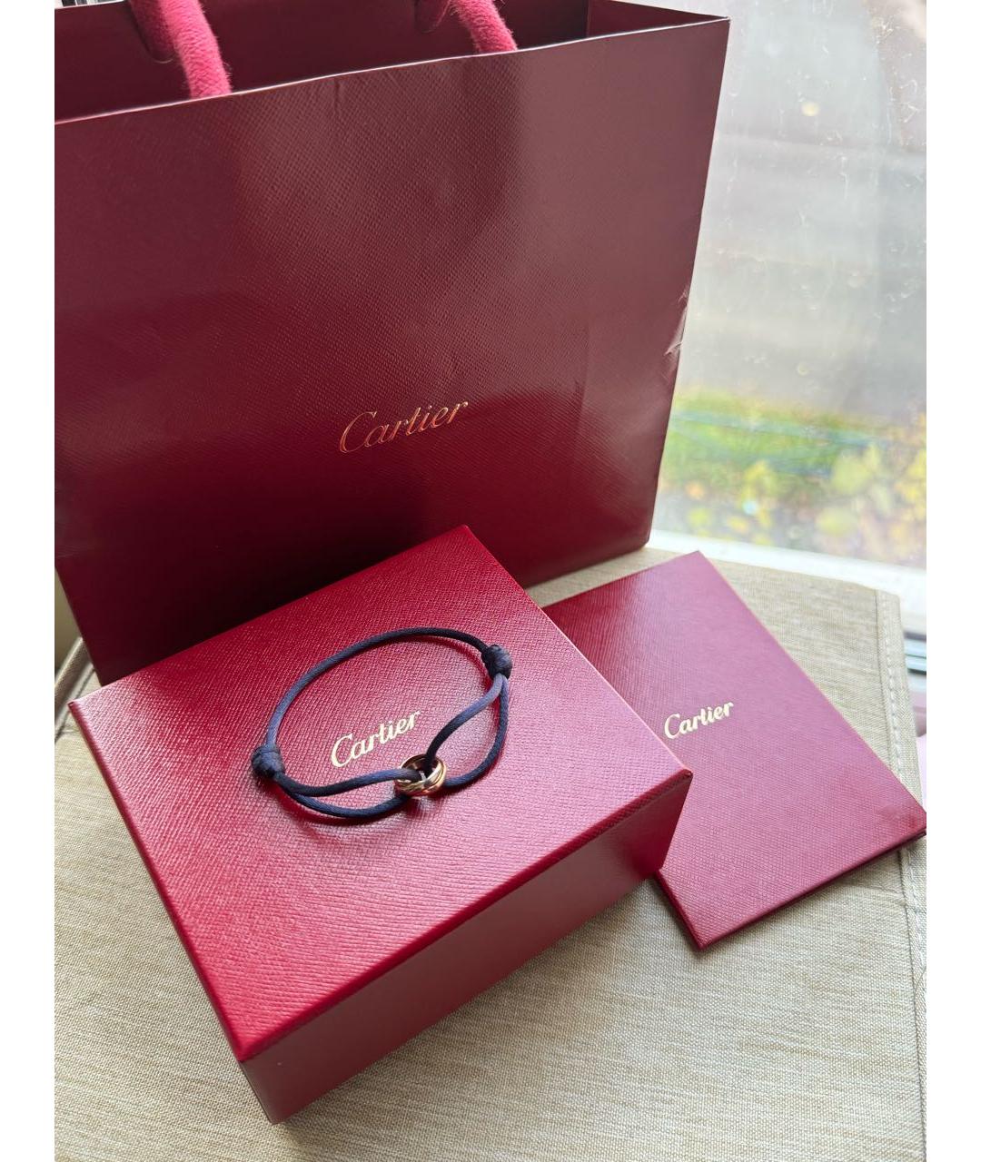 CARTIER Темно-синий браслет из желтого золота, фото 2