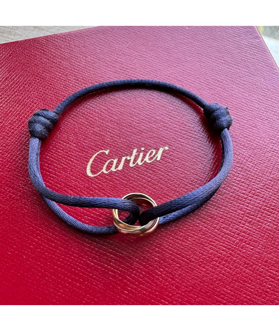 CARTIER Темно-синий браслет из желтого золота, фото 9