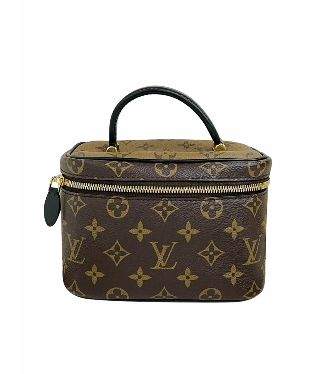 LOUIS VUITTON Коричневая кожаная сумка через плечо, фото 1