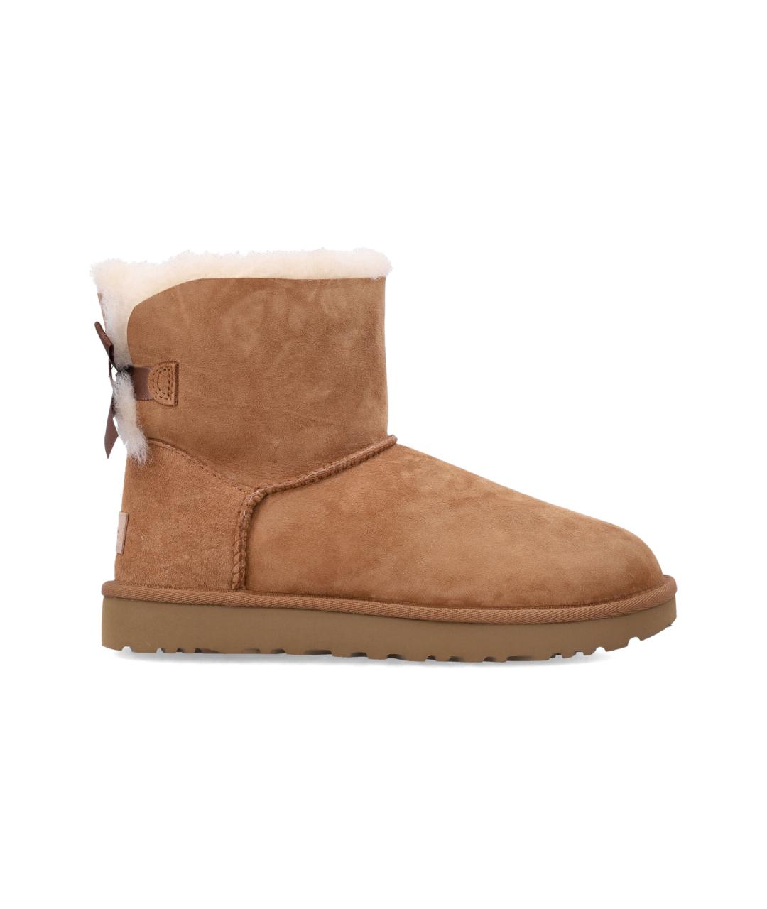 UGG AUSTRALIA Бежевые кожаные ботинки, фото 1