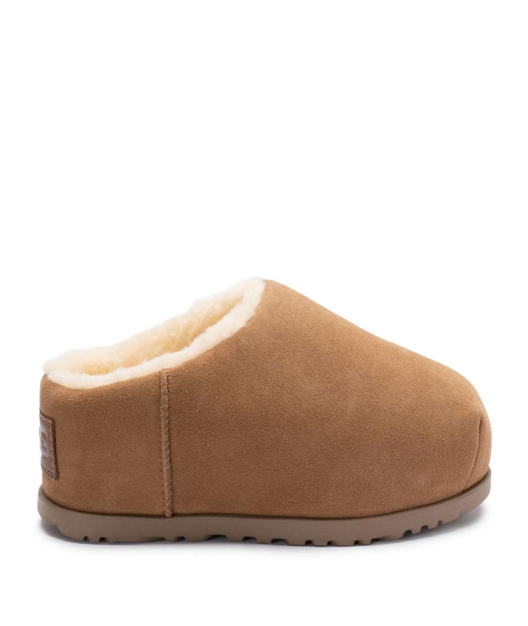 UGG AUSTRALIA Бежевые замшевые сабо, фото 1