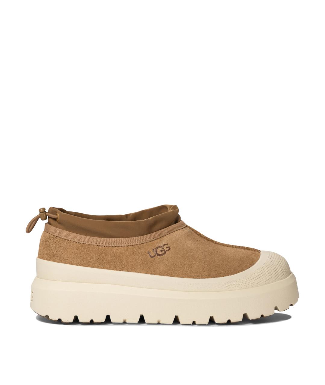 UGG AUSTRALIA Бежевые замшевые слипоны, фото 1