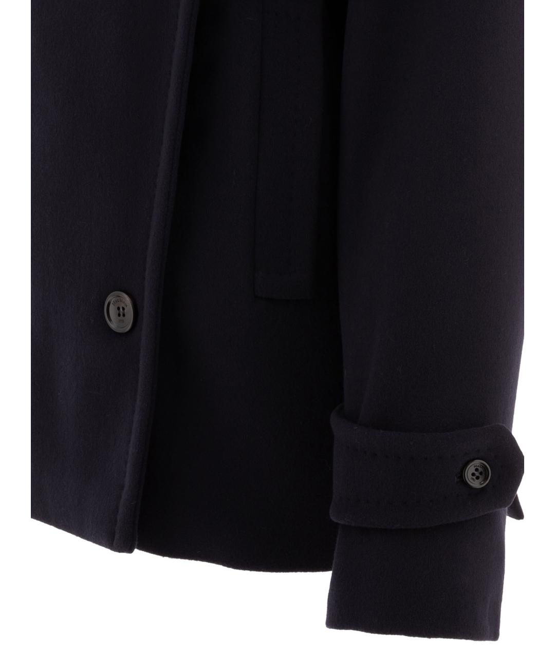 MAX MARA Синее шерстяное пальто, фото 4