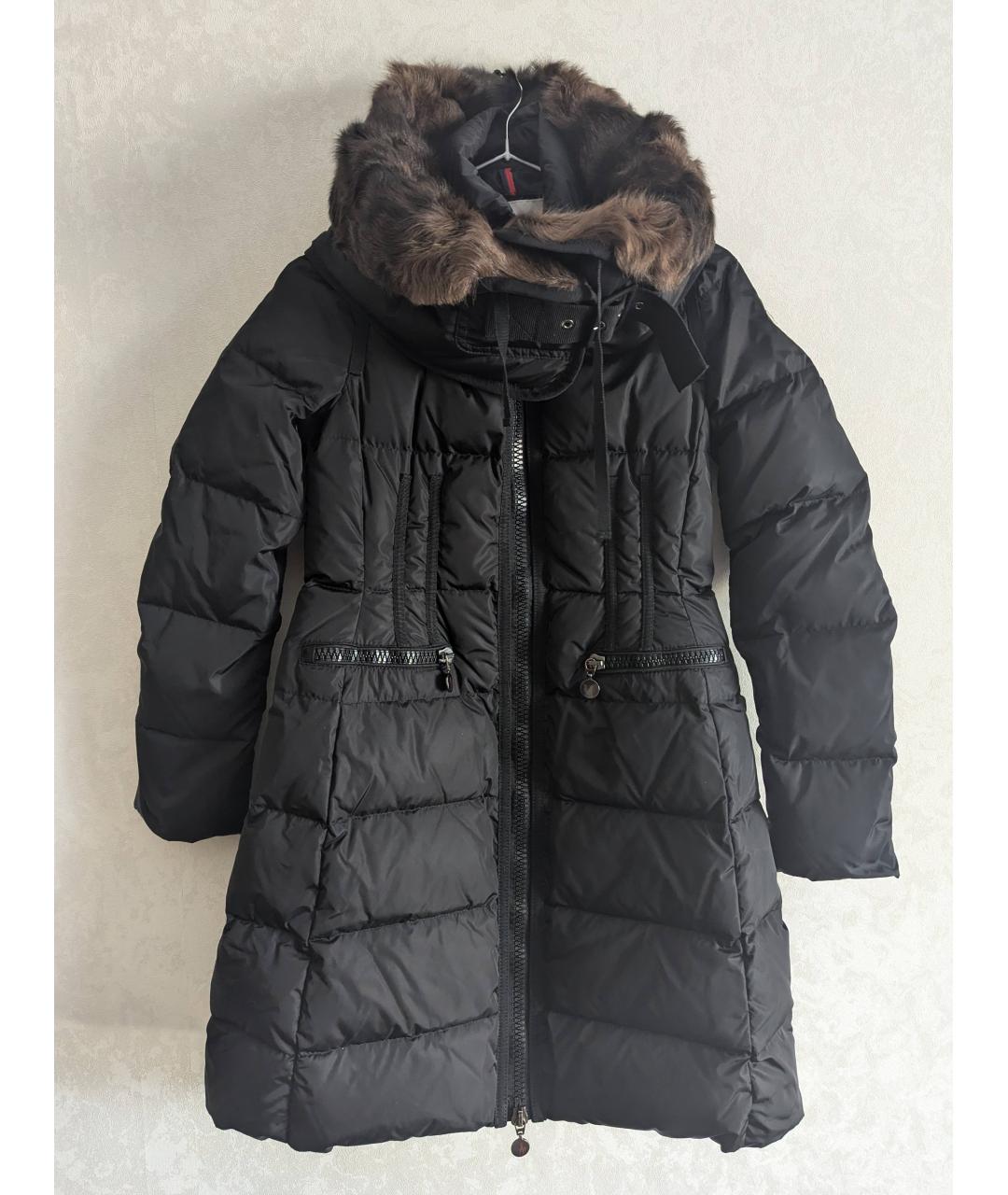 MONCLER Черный пуховик, фото 6