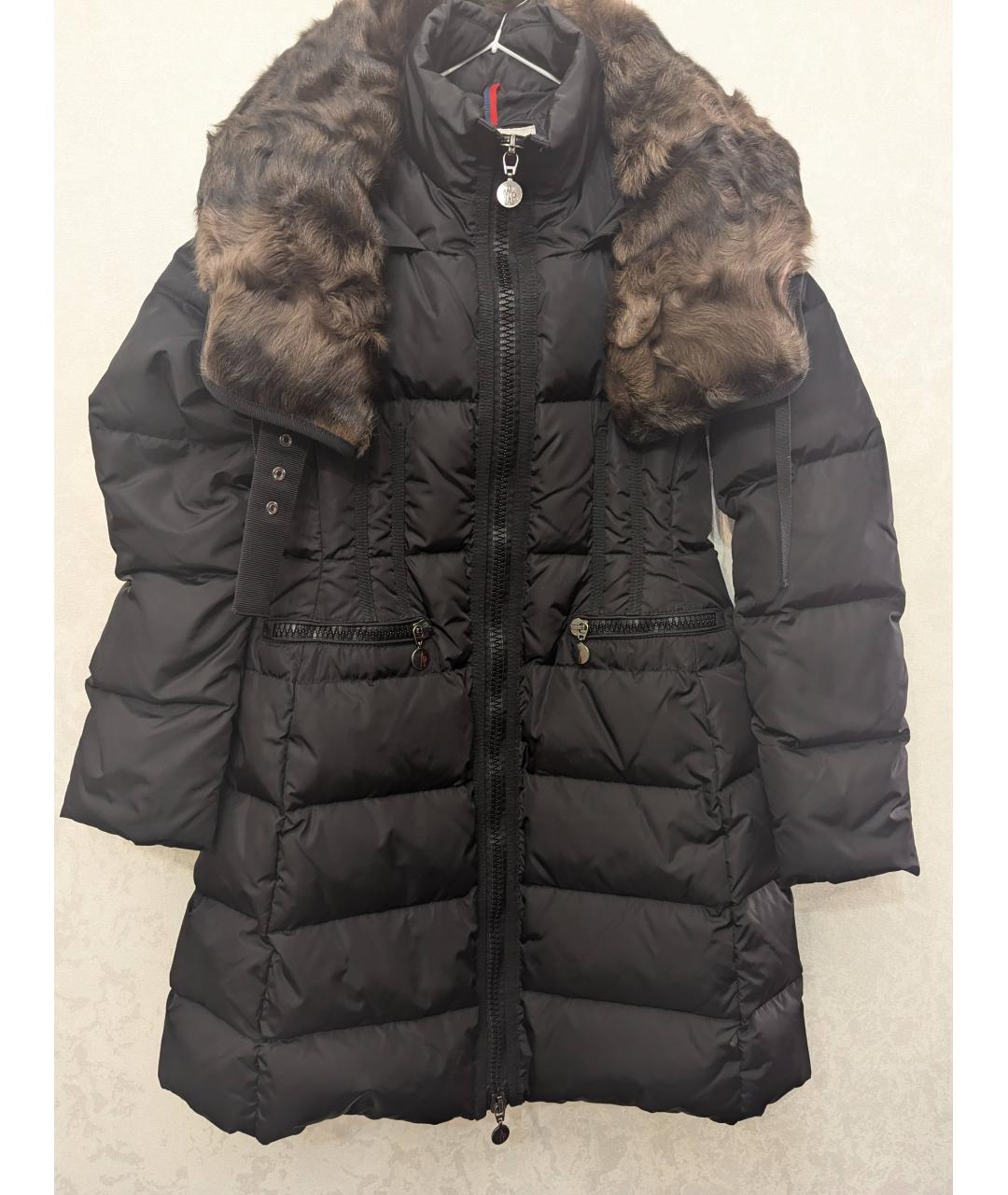 MONCLER Черный пуховик, фото 7