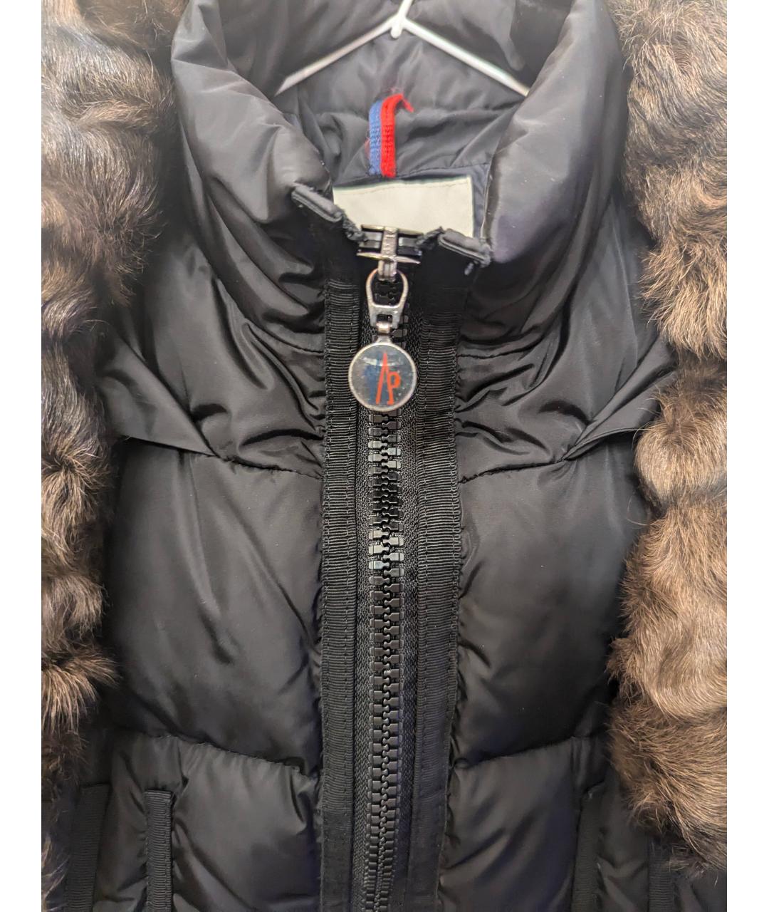 MONCLER Черный пуховик, фото 4