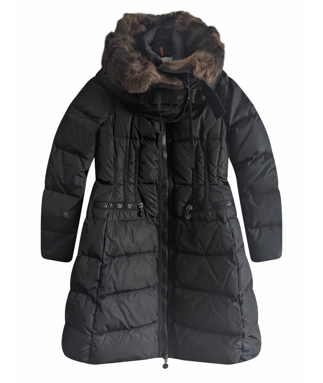 MONCLER Черный пуховик, фото 1