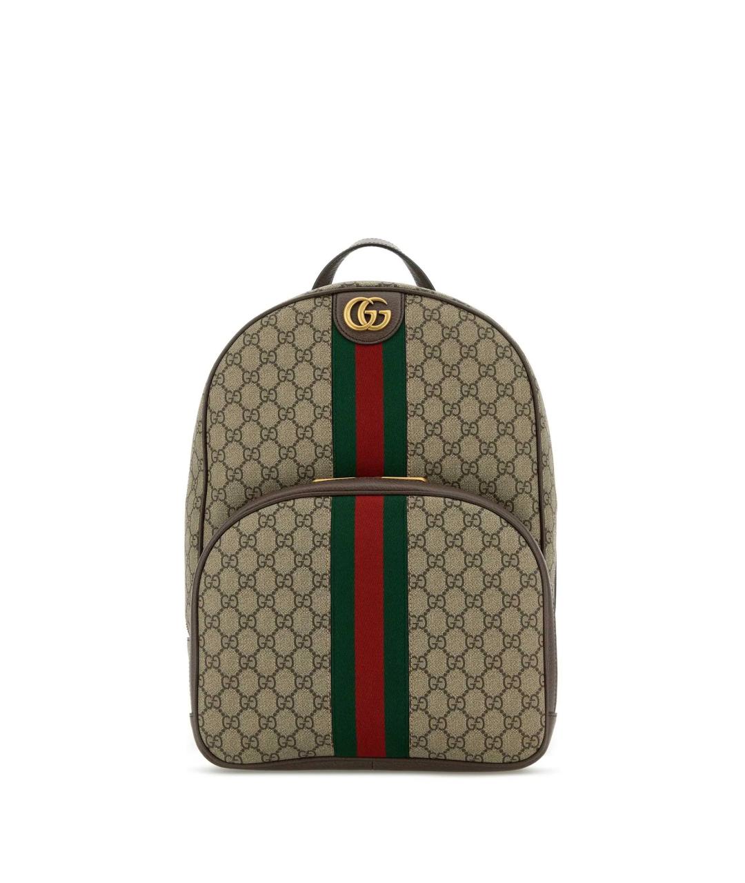 GUCCI Бежевый тканевый рюкзак, фото 1