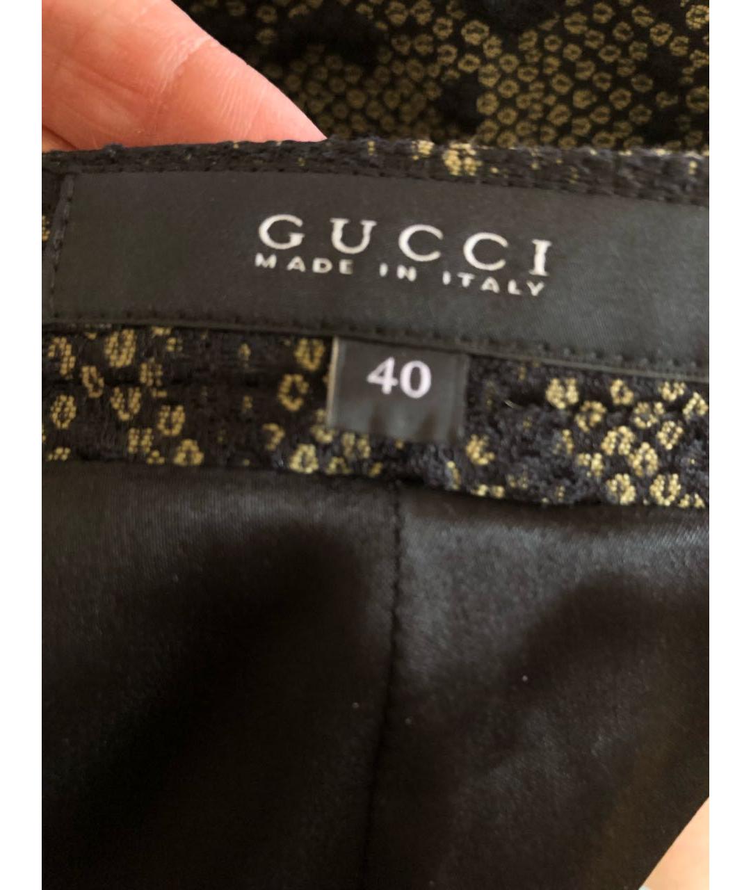 GUCCI Горчичная юбка миди, фото 3