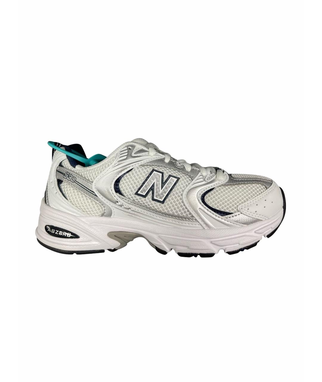 NEW BALANCE Белые кожаные кроссовки, фото 1