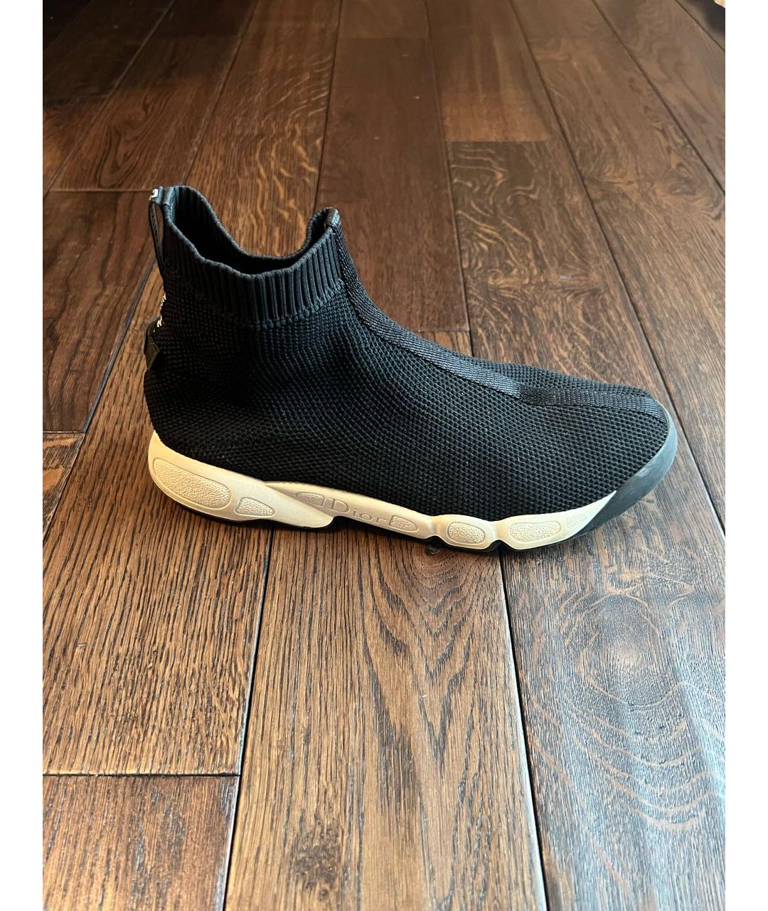 CHRISTIAN DIOR Черные текстильные кроссовки, фото 5