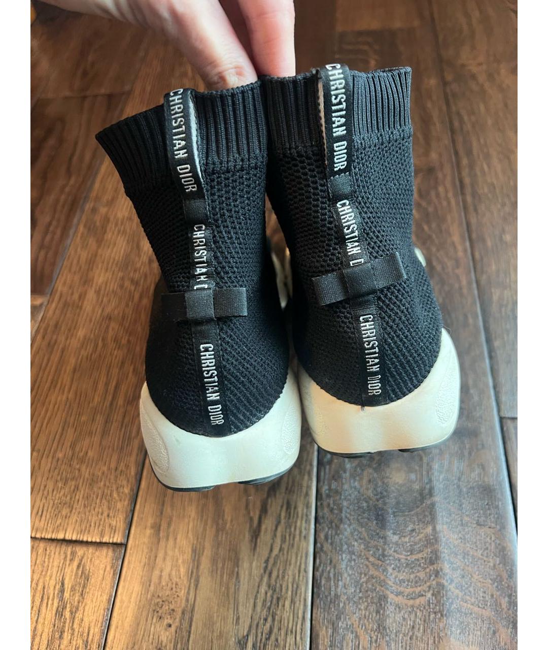 CHRISTIAN DIOR Черные текстильные кроссовки, фото 2