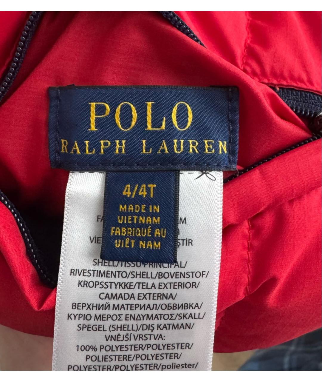 POLO RALPH LAUREN Красный полиэстеровый жакет / жилет, фото 7