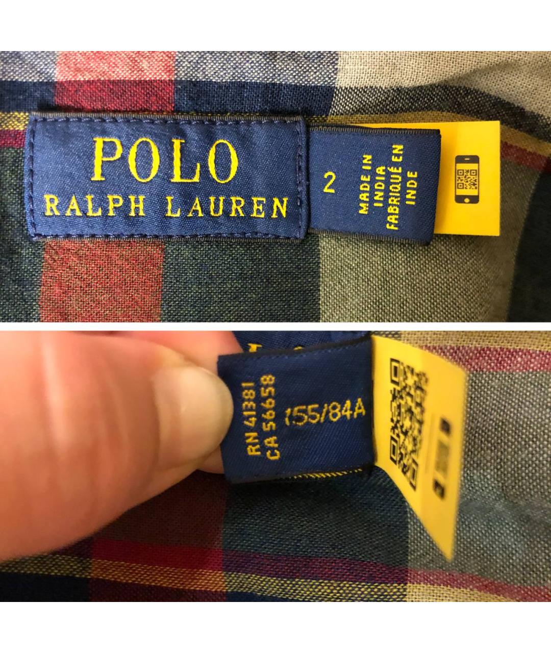 POLO RALPH LAUREN Мульти хлопковое повседневное платье, фото 6