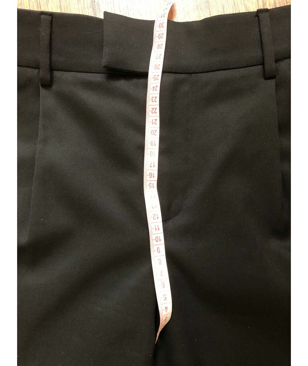 SAINT LAURENT Черные шерстяные прямые брюки, фото 6