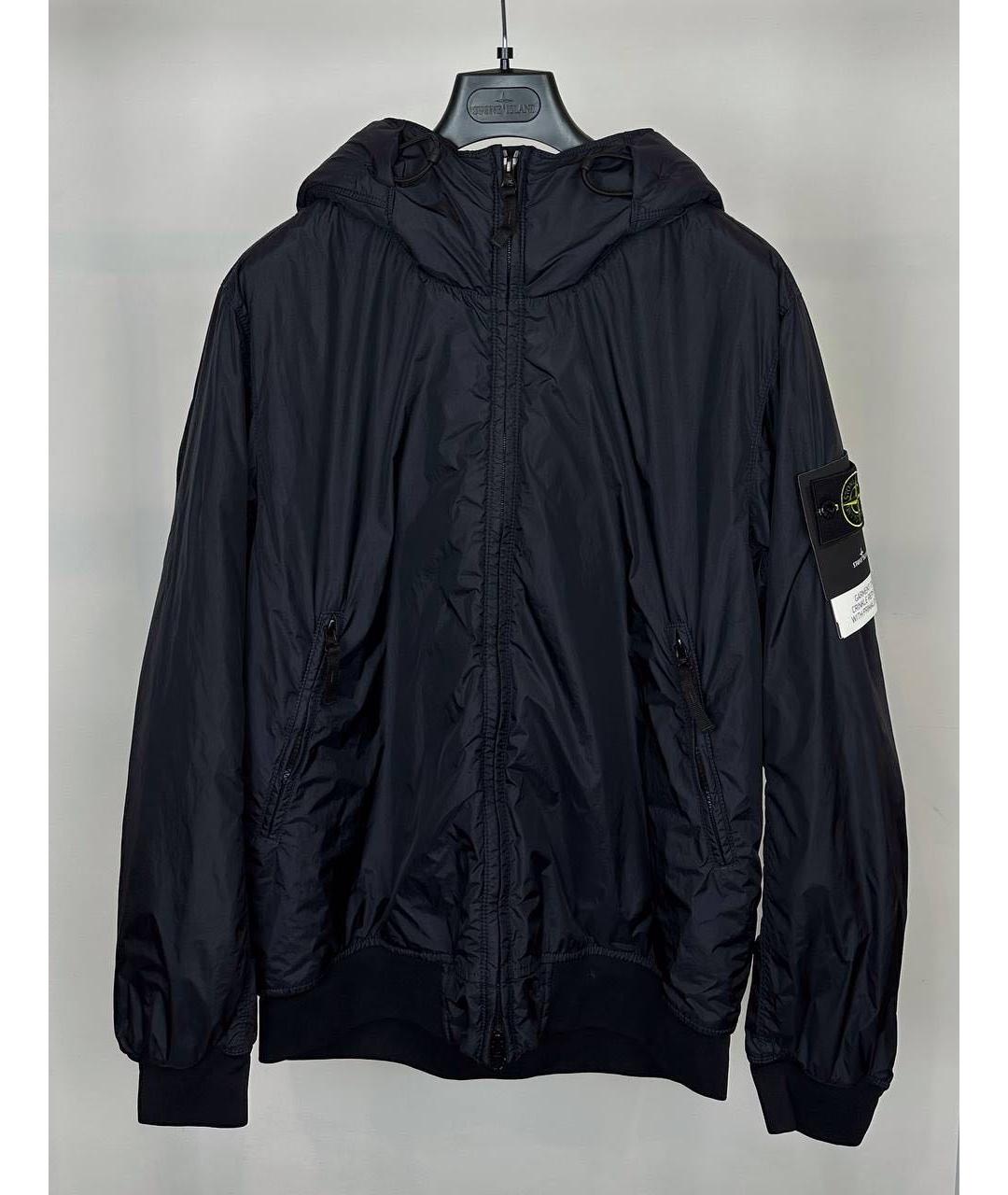 STONE ISLAND Темно-синяя полиамидовая куртка, фото 8