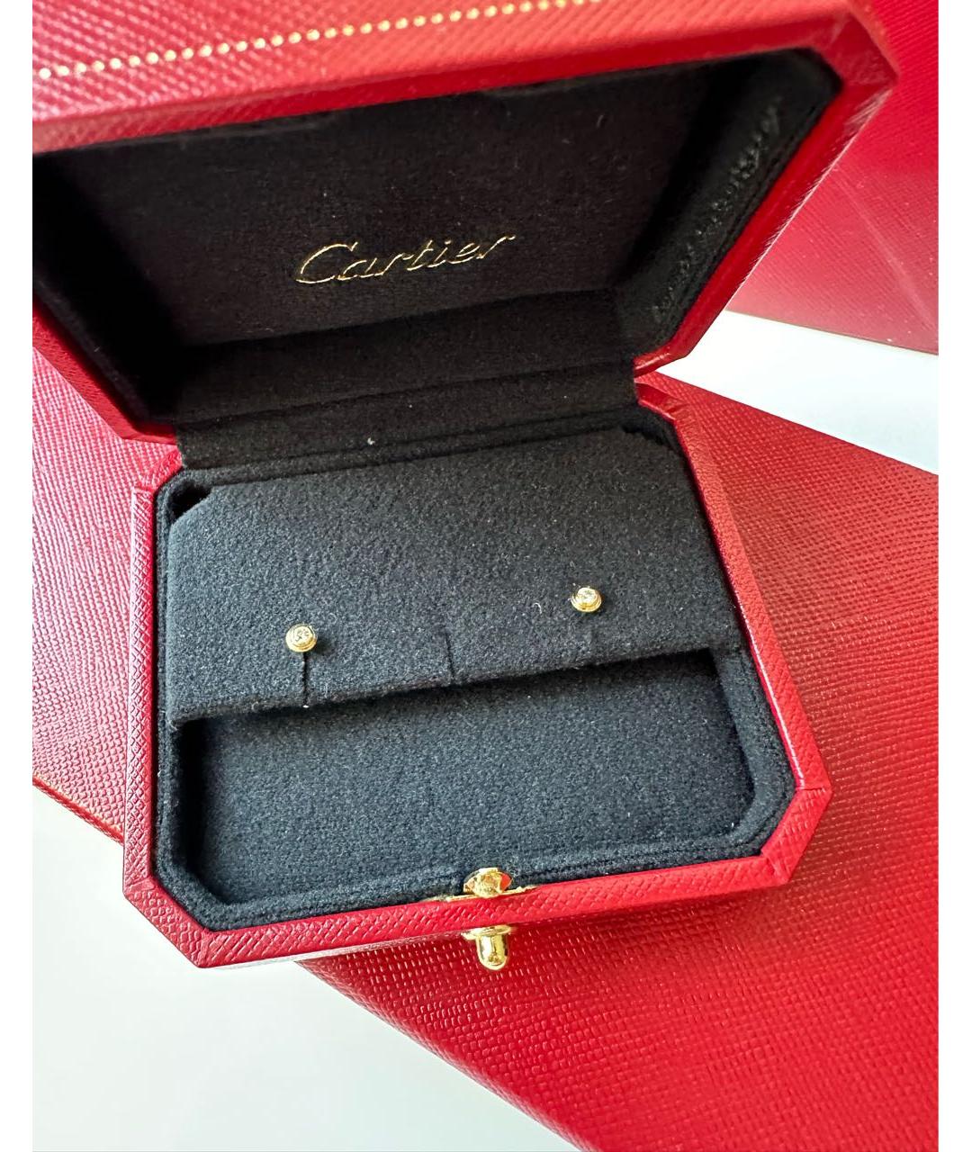 CARTIER Золотые серьги из желтого золота, фото 2