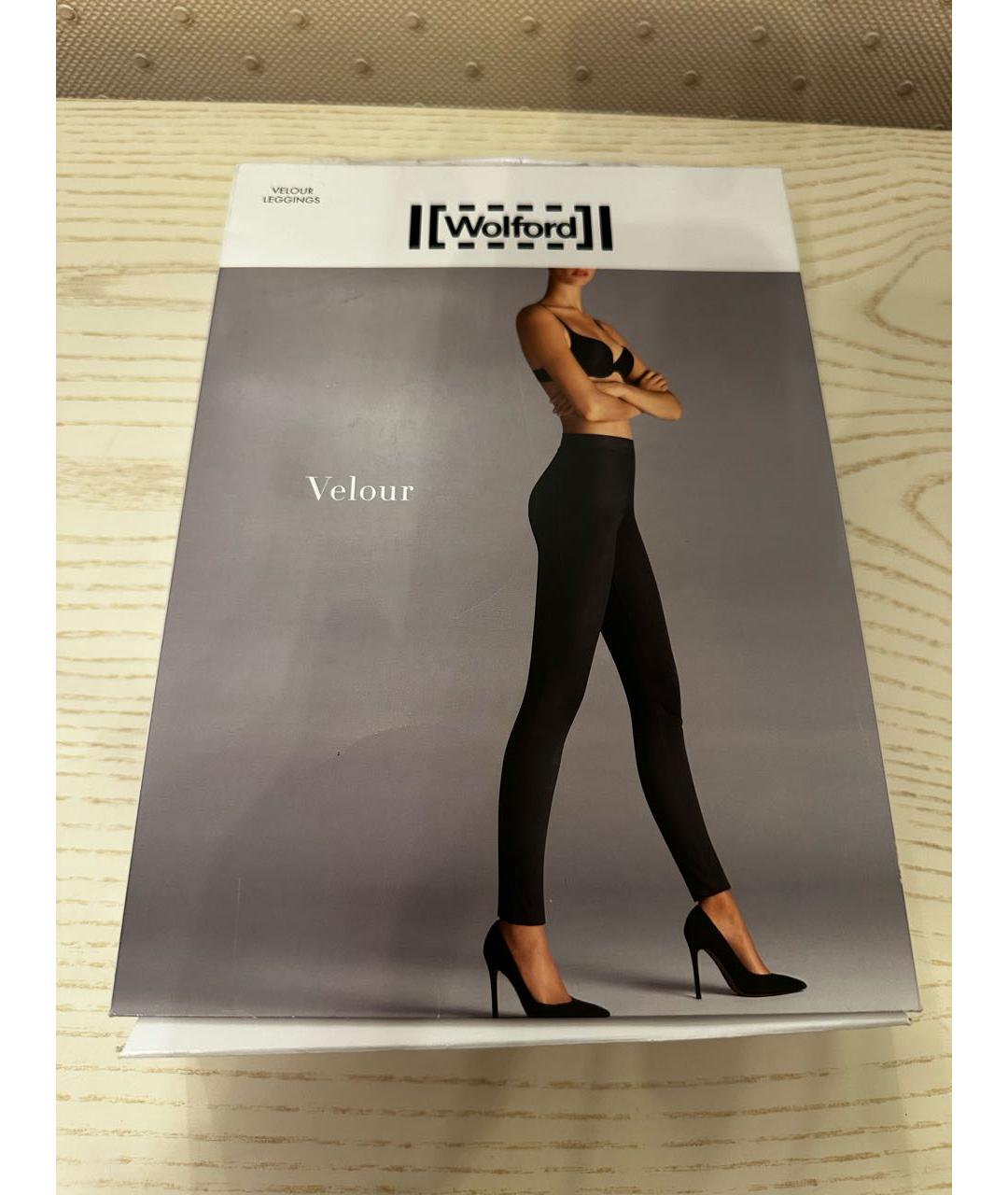 WOLFORD Черные велюровые леггинсы и велосипедки, фото 2