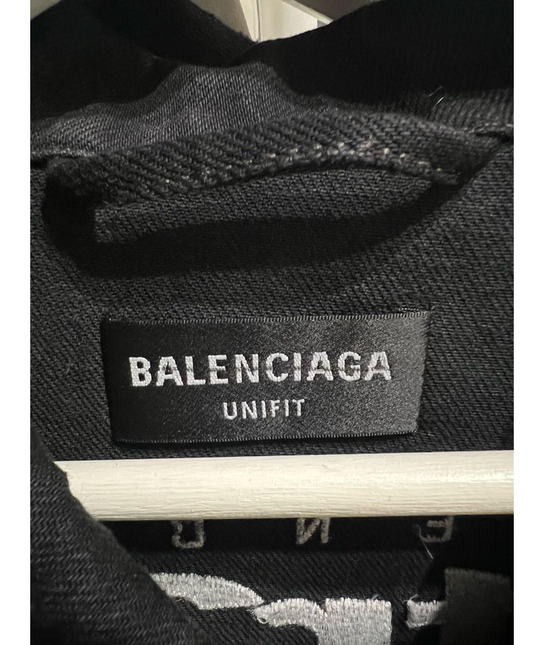 BALENCIAGA Черная деним куртка, фото 7