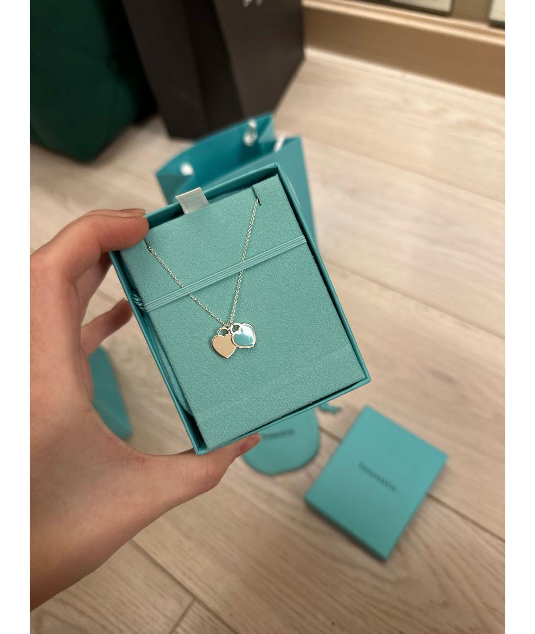 TIFFANY&CO Бирюзовая серебряная подвеска, фото 3