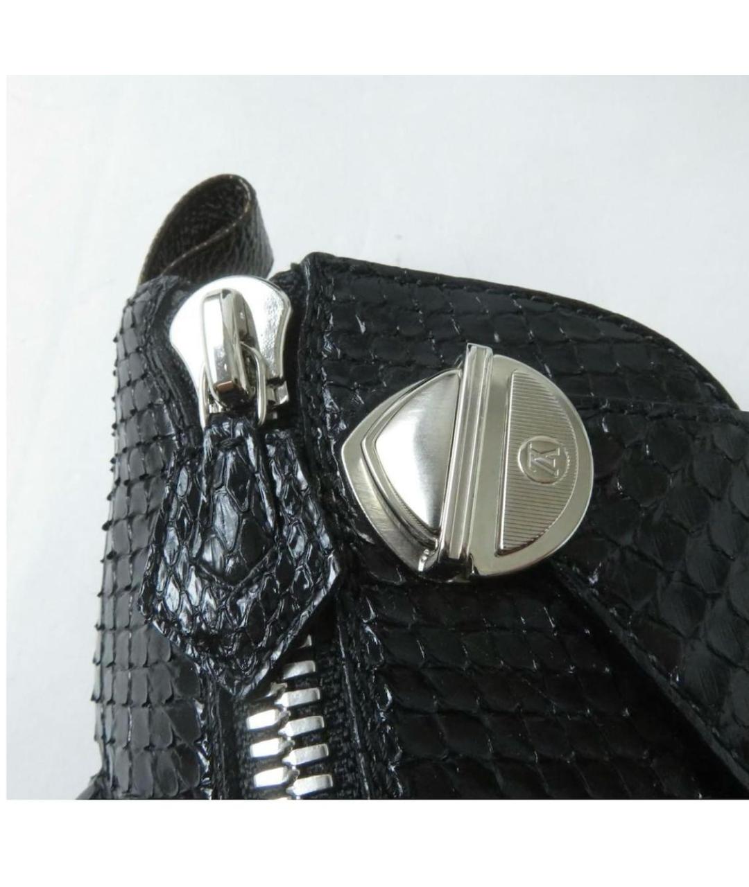 LOUIS VUITTON Черные полусапоги из экзотической кожи, фото 8