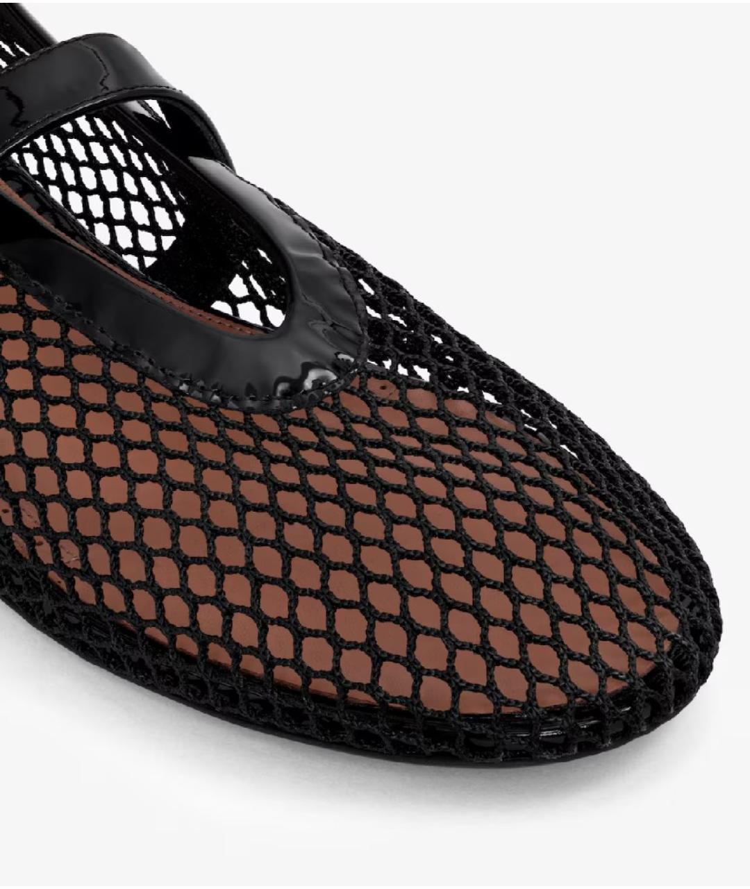 ALAIA Черные балетки из лакированной кожи, фото 4