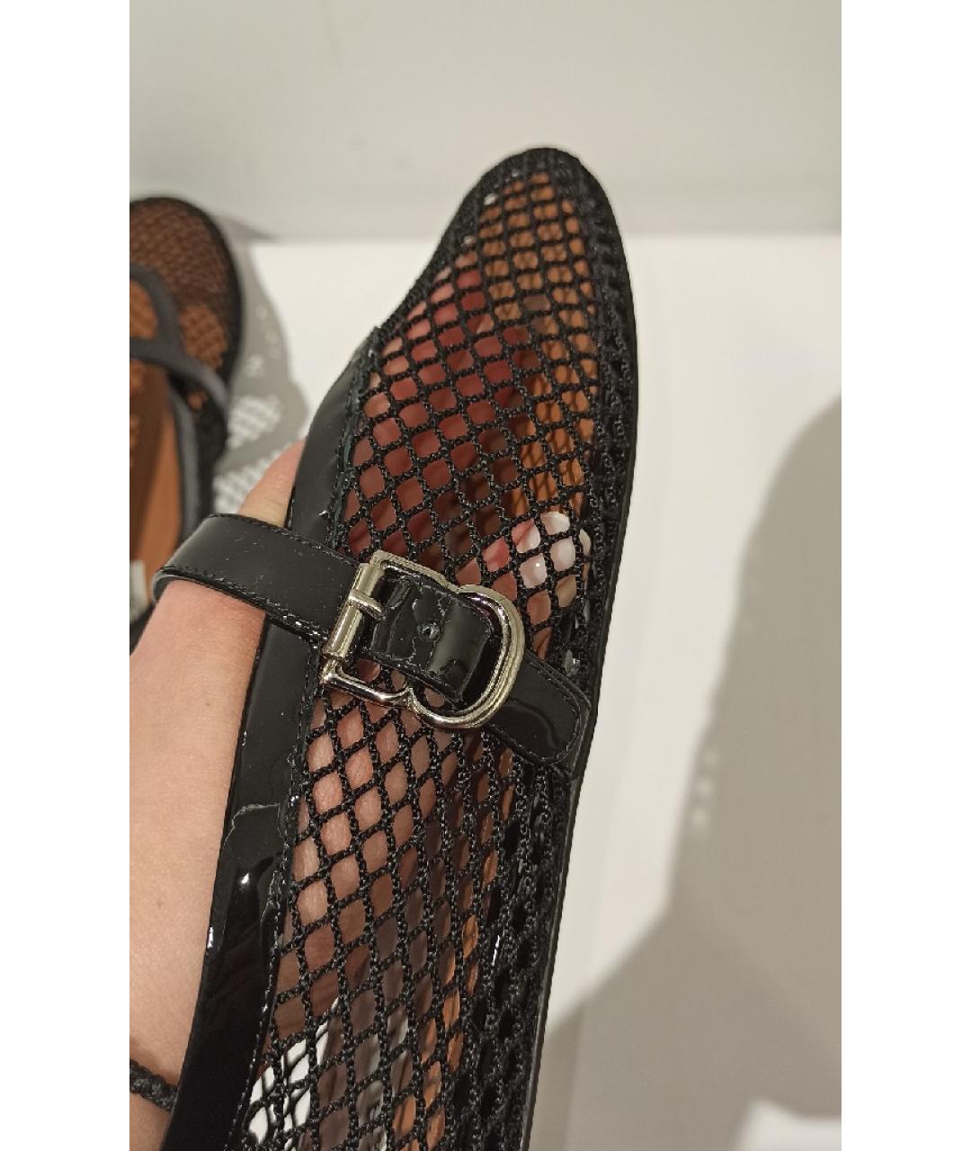 ALAIA Черные балетки из лакированной кожи, фото 9