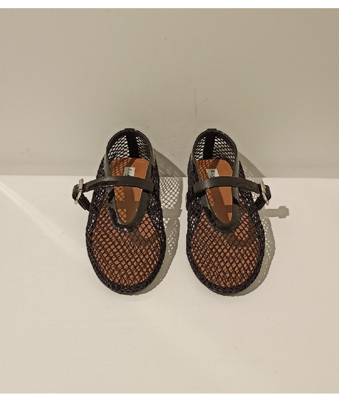 ALAIA Черные балетки из лакированной кожи, фото 7