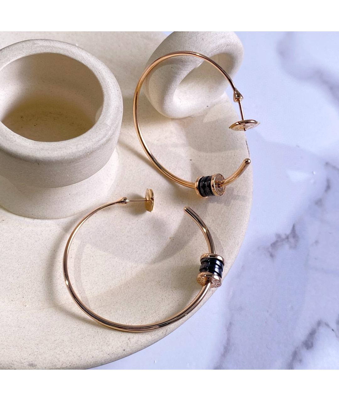 BVLGARI Розовые серьги из розового золота, фото 3