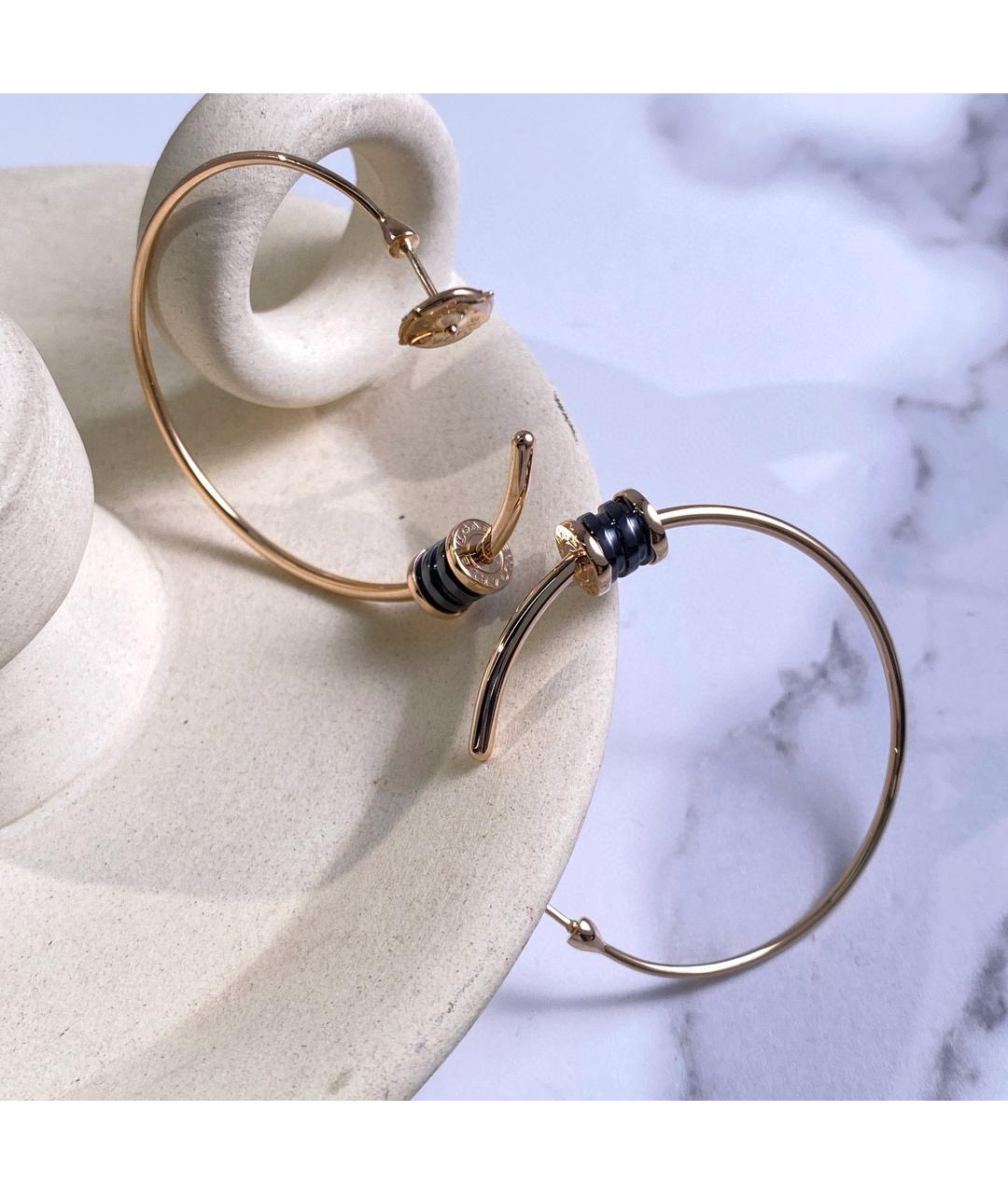 BVLGARI Розовые серьги из розового золота, фото 4