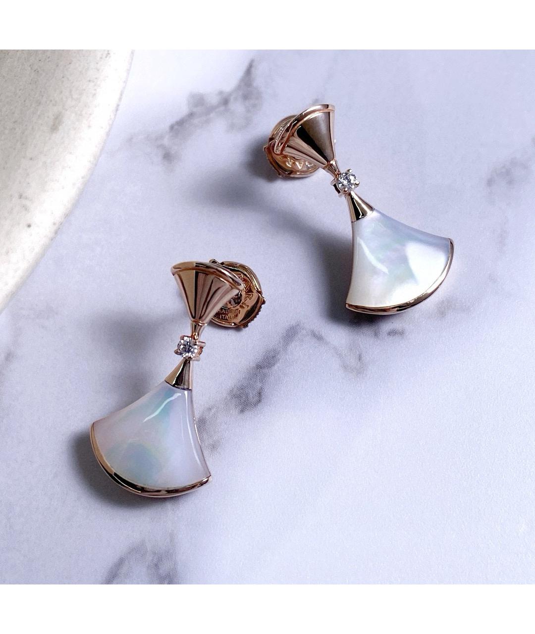 BVLGARI Розовые серьги из розового золота, фото 5
