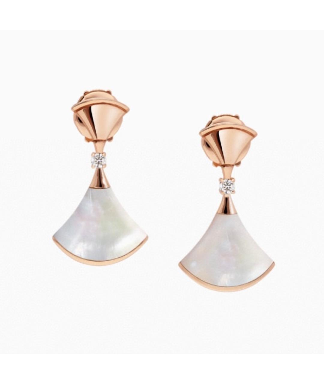 BVLGARI Розовые серьги из розового золота, фото 7