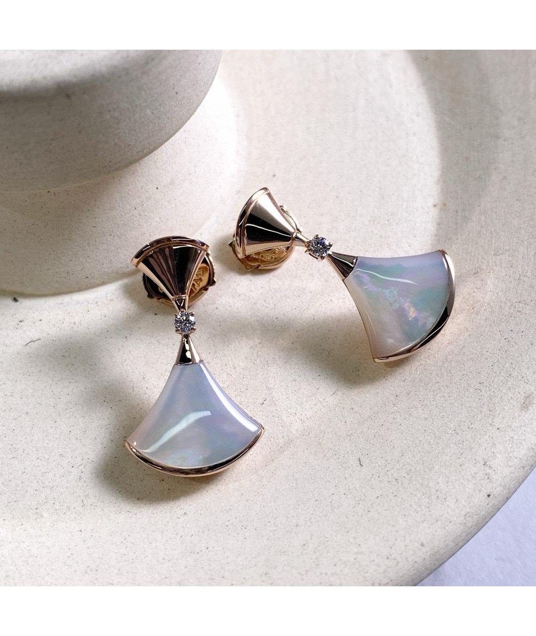 BVLGARI Розовые серьги из розового золота, фото 3