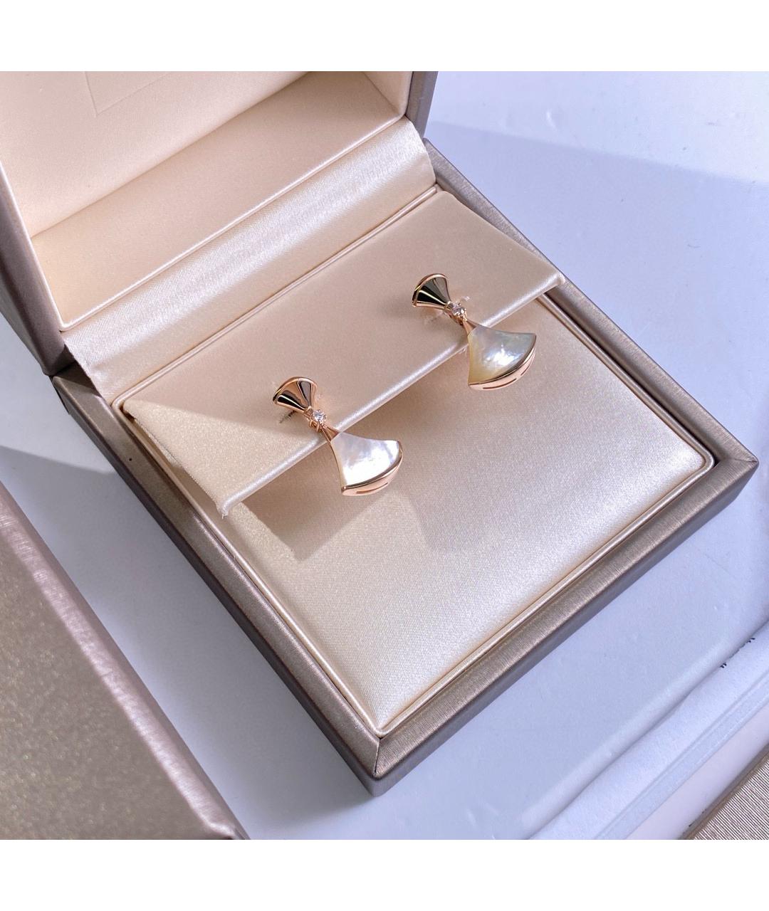 BVLGARI Розовые серьги из розового золота, фото 2