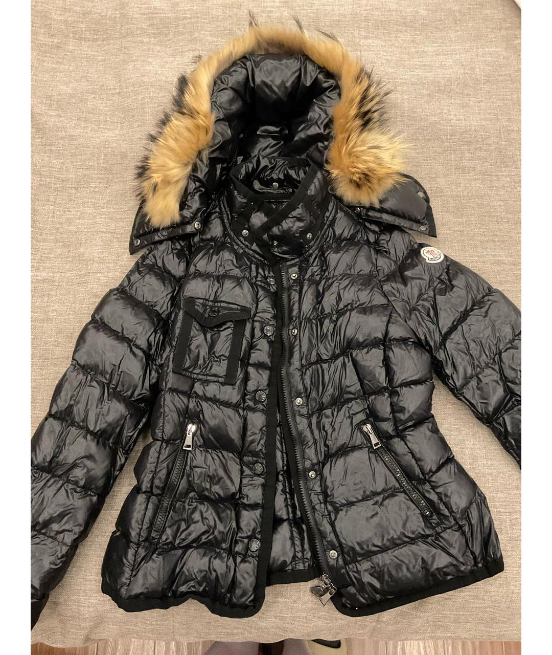 MONCLER Черная полиамидовая куртка, фото 2