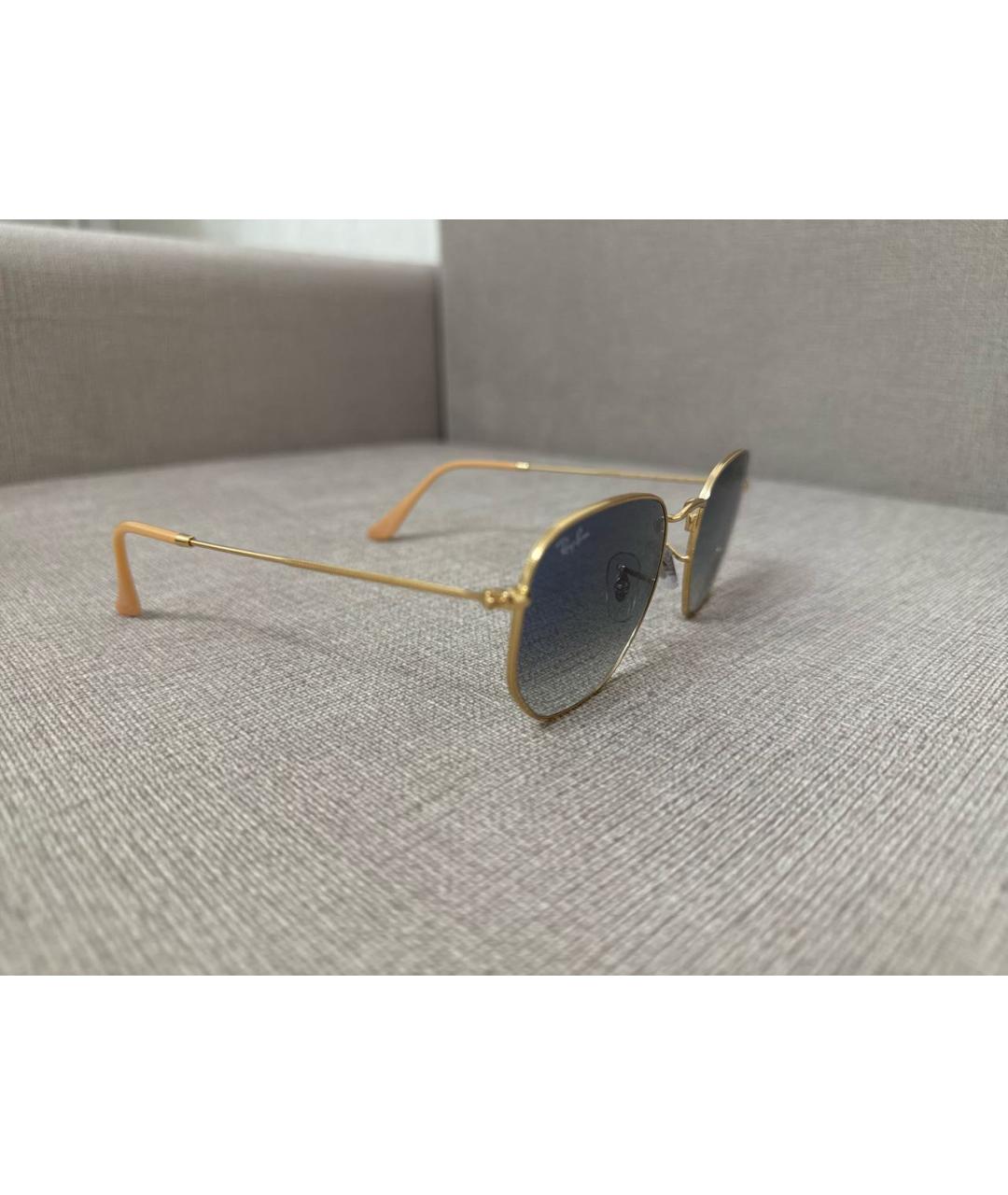 RAY BAN Синие металлические солнцезащитные очки, фото 2